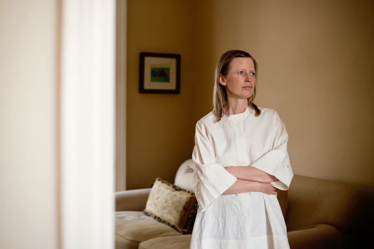 Jenna Highman in her restored Victorian house in Hackney