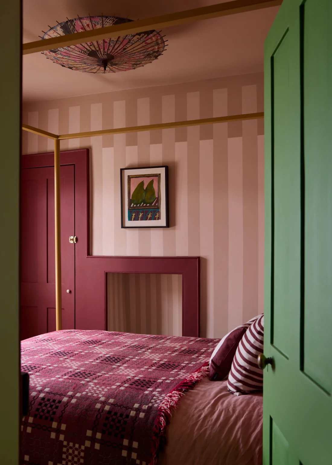 Farrow & Ball colour-blocking on the walls